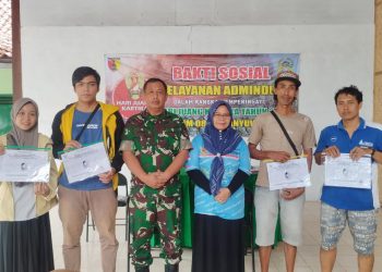 Kodim 0825/Banyuwangi Gelar Bakti Sosial Pelayanan Adminduk Sambut Hari Juang Kartika