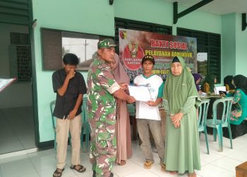 Kodim 0825/Banyuwangi Gelar Bakti Sosial Administrasi Kependudukan di Songgon