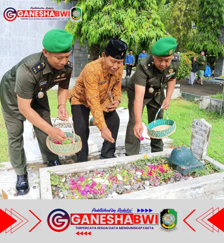 Hari Juang Kartika TNI AD ke-79: Kodim 0825/Banyuwangi Gelar Ziarah dan Tabur Bunga di TMP