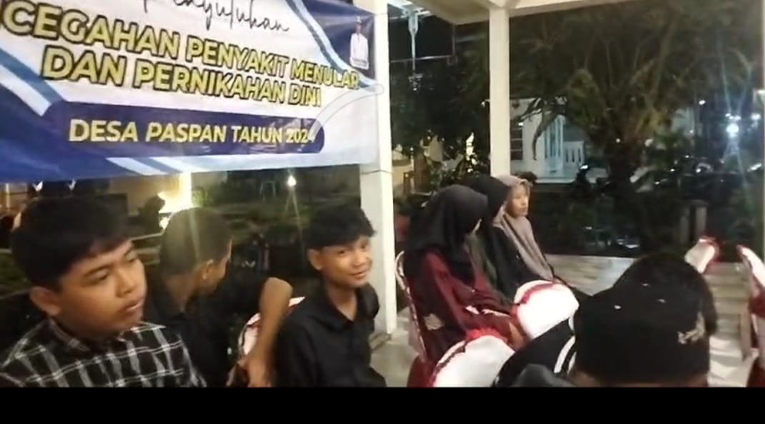 Edukasi Bahaya Penyakit Menular dan Pernikahan Usia Dini di Desa Paspan