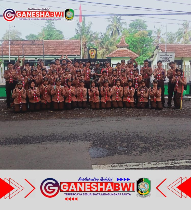 Babinsa Koramil Tegaldlimo Latih Siswa SMA Negeri 1 dengan PBB dan Wawasan Kebangsaan