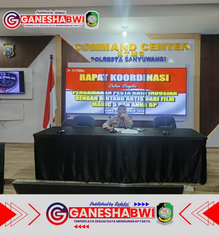 Polresta Banyuwangi Gelar Rapat Koordinasi Jelang Pesta Raya Indosiar Demi Wujudkan Situasi Kondusif