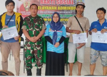 Kodim 0825 Banyuwangi Gelar Bakti Sosial Pelayanan Adminduk di Koramil Jajaran Sambut Hari Juang Kartika ke-79