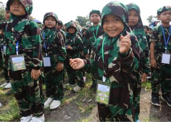 Ribuan Siswa PAUD Banyuwangi Meriahkan Senam Bersama di Harlah NU ke-101