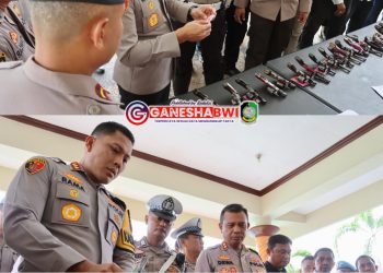 Kapolresta Banyuwangi Perketat Pengawasan Senpi, Pastikan Kepatuhan Anggota