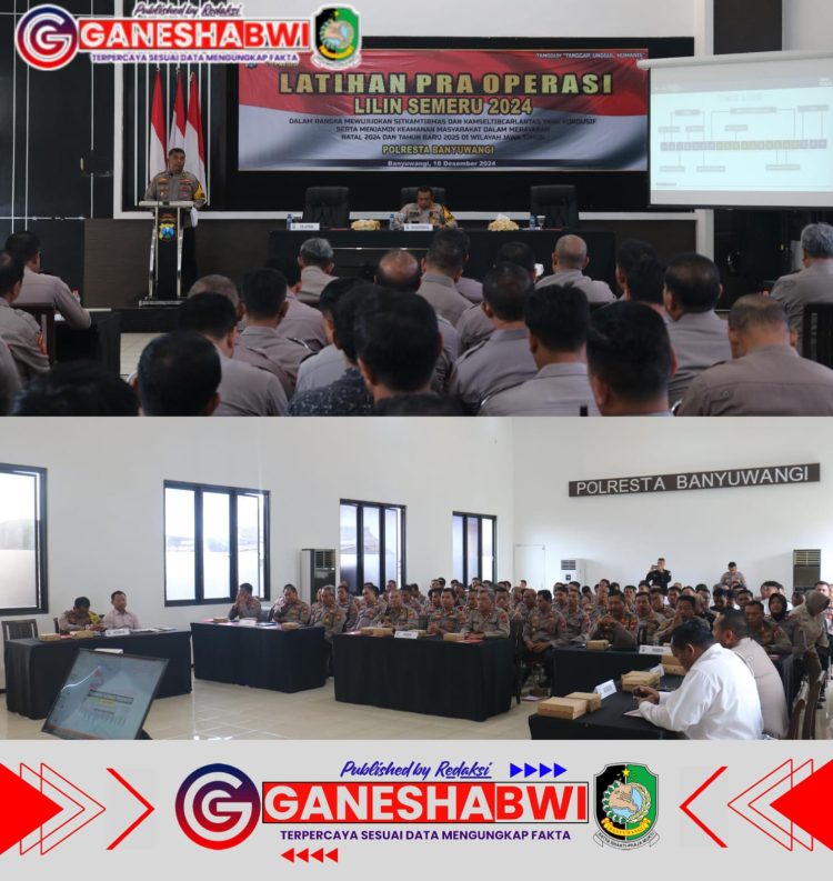 Polresta Banyuwangi Matangkan Kesiapan Operasi Lilin Semeru 2024