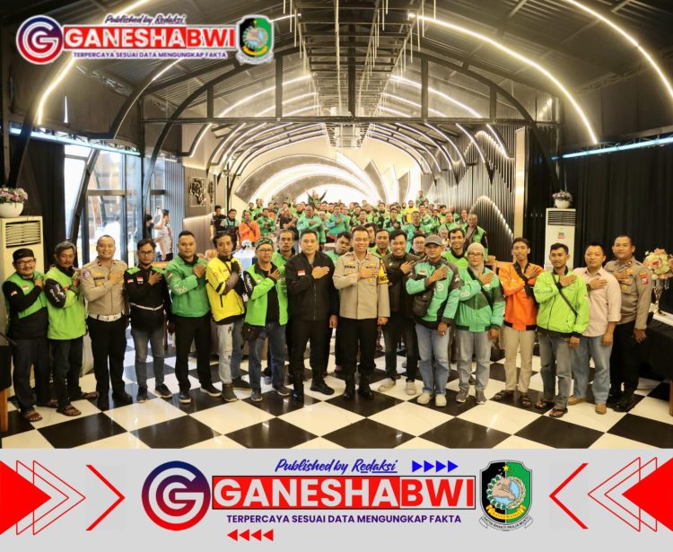 Kapolresta Banyuwangi Gandeng Ojek Online Jaga Kondusifitas Jelang Nataru