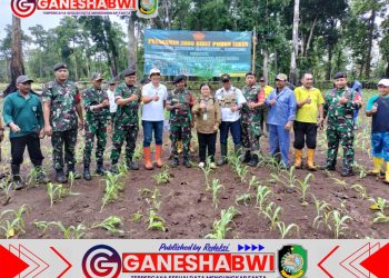 Dukung Ketahanan Pangan, Perhutani dan TNI-Garnisun Tanam Ribuan Pohon Sukun di Banyuwangi