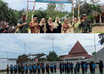 Koramil 0825/03 Glagah Latih Dasar Kepemimpinan Siswa MTs Sa Alawiyah Banyuwangi