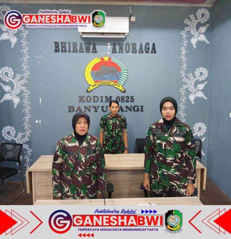 Prajurit Kowad Kodim 0825/Banyuwangi Ikuti Rakorbin Terpusat 2024 Secara Virtual