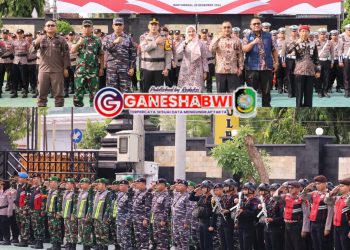 Kasdim 0825 Banyuwangi Hadiri Apel Gelar Pasukan Operasi Lilin Semeru 2024