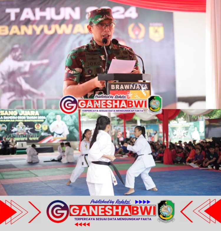 Dandim 0825 Banyuwangi Resmi Buka Kejuaraan Karate Dandim Cup 2024