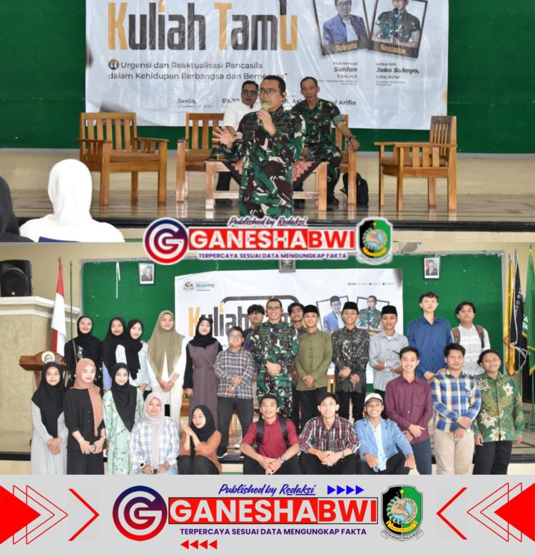 Dandim 0825 Banyuwangi Tekankan Pentingnya Pancasila untuk Generasi Muda