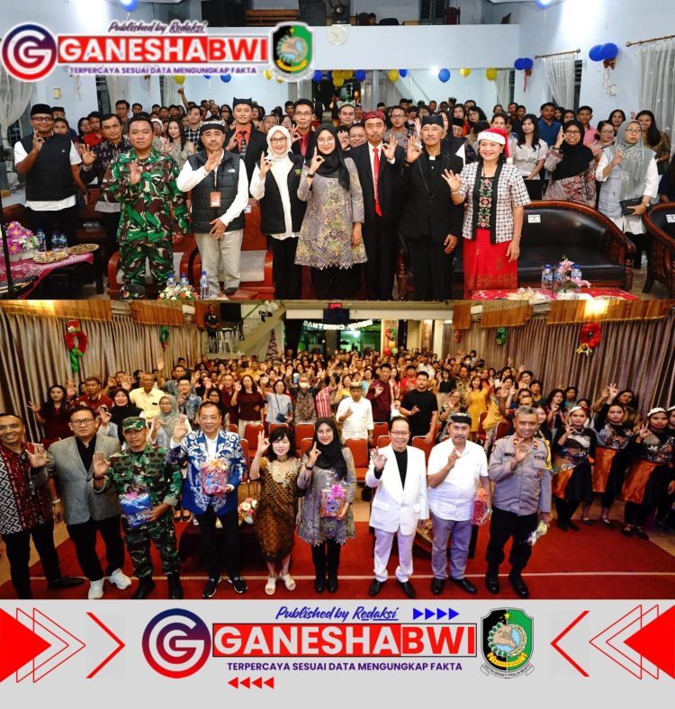 Forkopimda Banyuwangi dan Kodim 0825 Meriahkan Perayaan Natal di Gereja Filadelfia Rogojampi