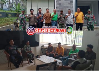 Danramil Songgon Bersama Tim Gabungan Pantau Aktivitas Gunung Raung