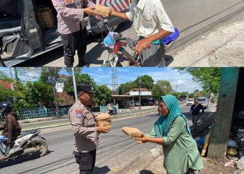 Polresta Banyuwangi Gelar Jumat Berkah: Bagikan Nasi Kotak dan Edukasi Masyarakat