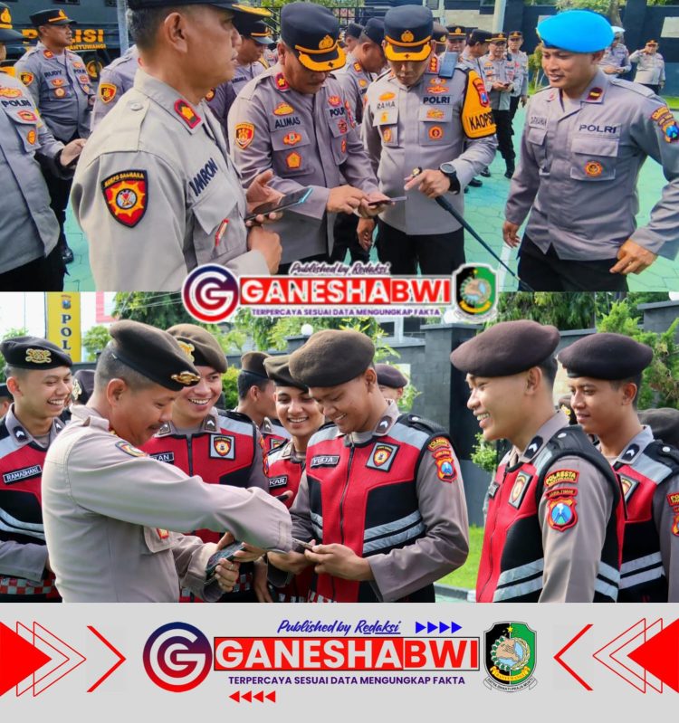 Polresta Banyuwangi Periksa Handphone Anggota untuk Cegah Judi Online