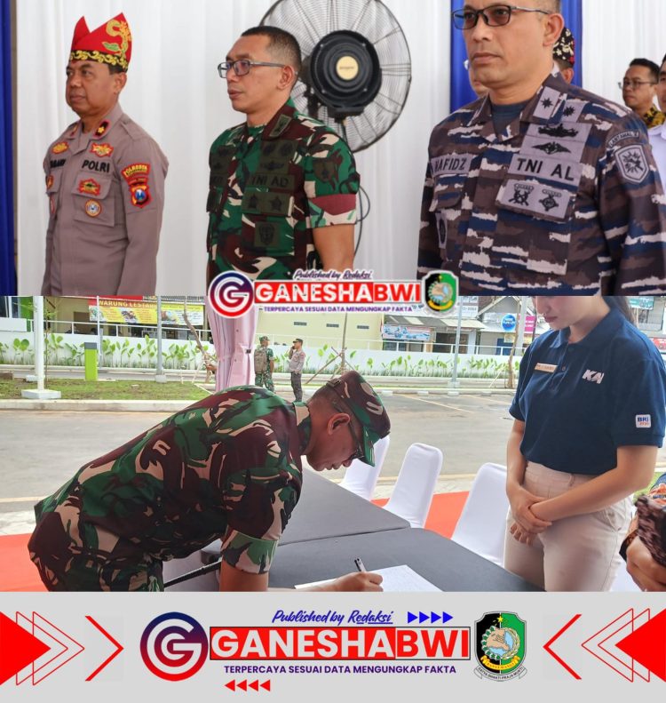 Dandim 0825/Banyuwangi Dukung Peresmian Penataan Stasiun Banyuwangi Kota