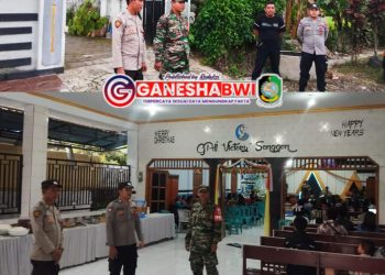 Sinergi TNI-Polri Amankan Ibadah Natal di GPDI Victory Songgon