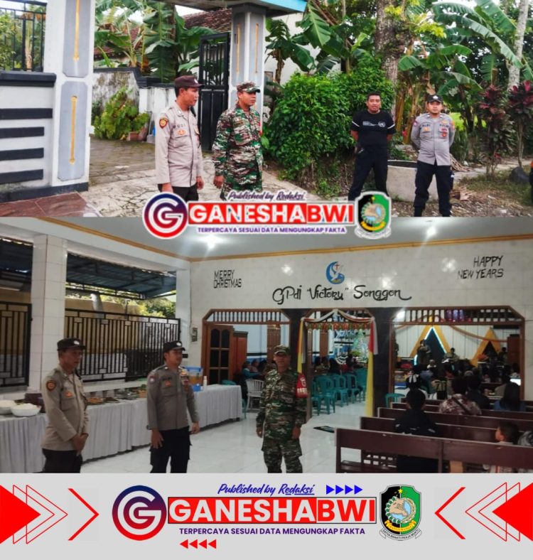 Sinergi TNI-Polri Amankan Ibadah Natal di GPDI Victory Songgon
