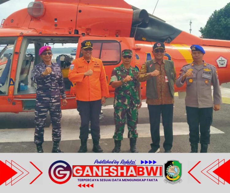 Forkopimda Banyuwangi Lakukan Patroli Udara Siaga SAR Natal dan Tahun Baru 2025