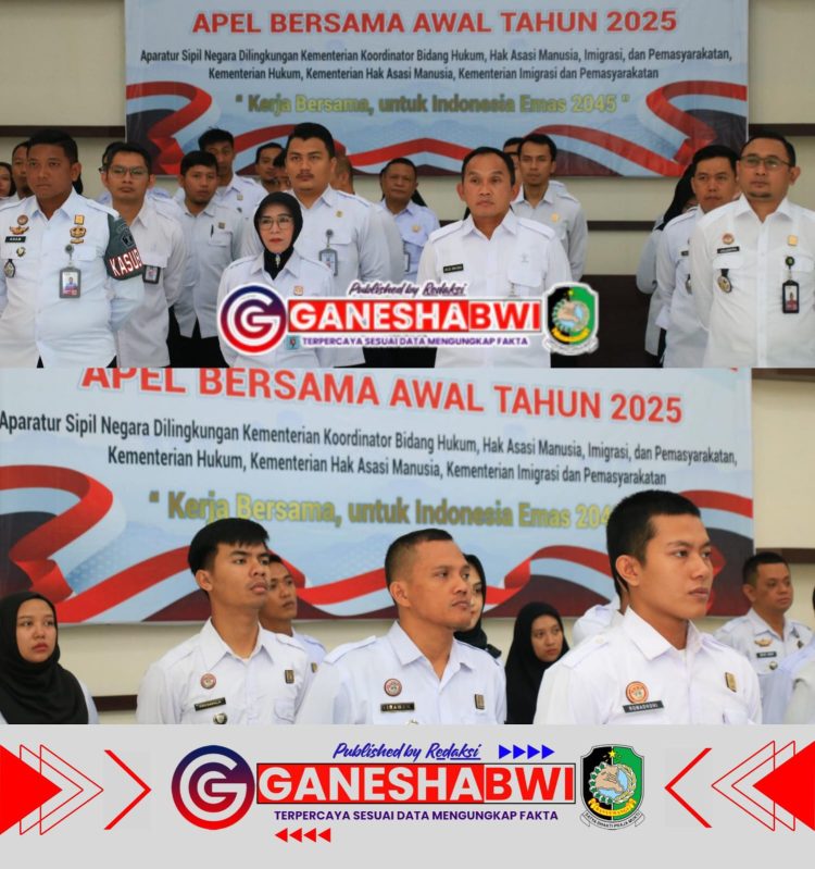 Lapas Banyuwangi Gelar Apel Awal Tahun 2025 Mendukung Indonesia Emas 2045