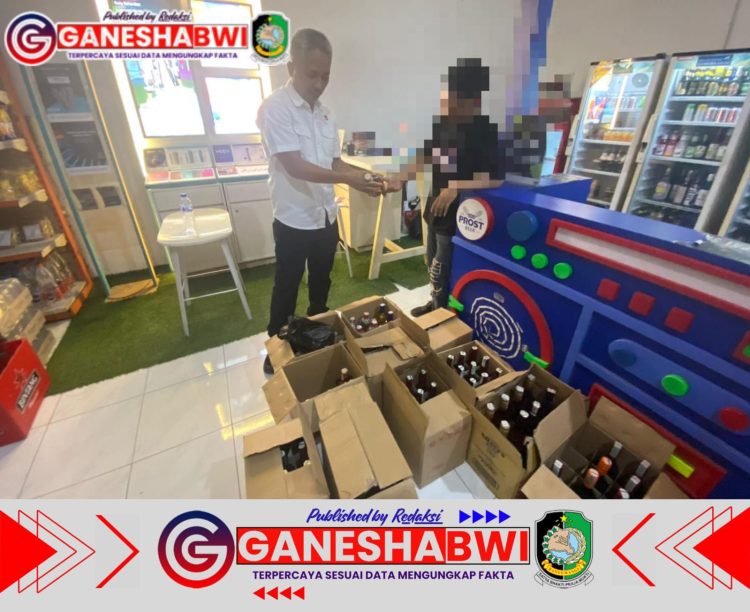 Satresnarkoba Polresta Banyuwangi Gerebek Toko Penjual Miras Ilegal