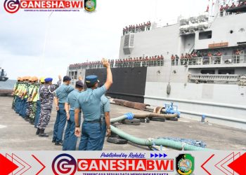 TNI AL Lanal Banyuwangi Lepas Satgas Jala Wira Yudha XXIII/2025 Usai Kegiatan di Banyuwangi