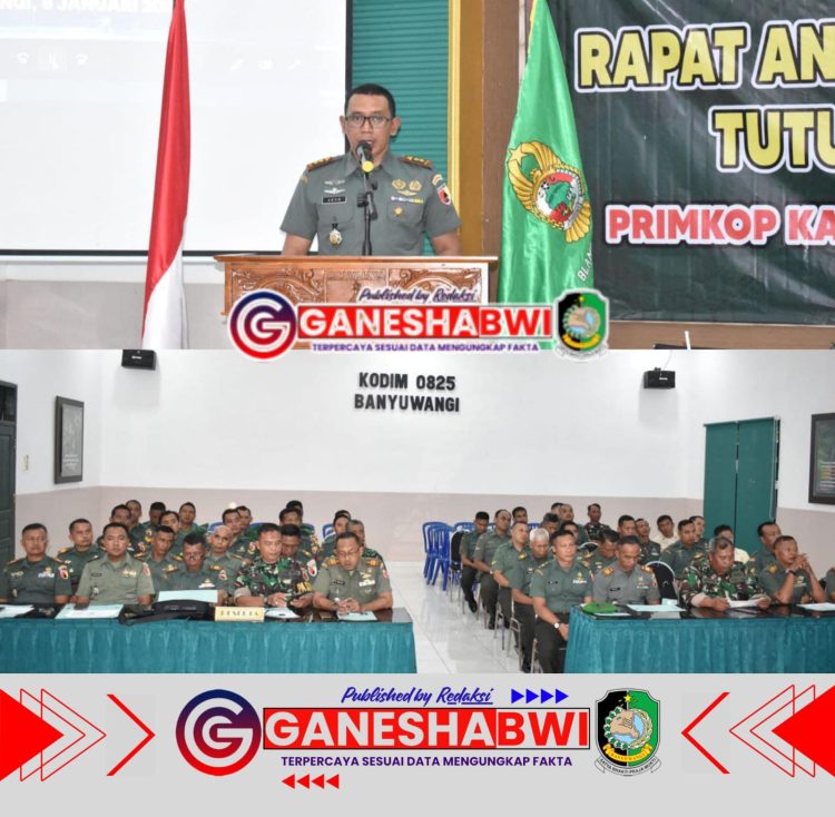 Kodim 0825 Banyuwangi Gelar Rapat Tutup Buku 2024