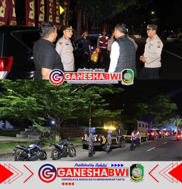 Polresta Banyuwangi dan TNI Gelar Patroli Gabungan Antisipasi Balap Liar