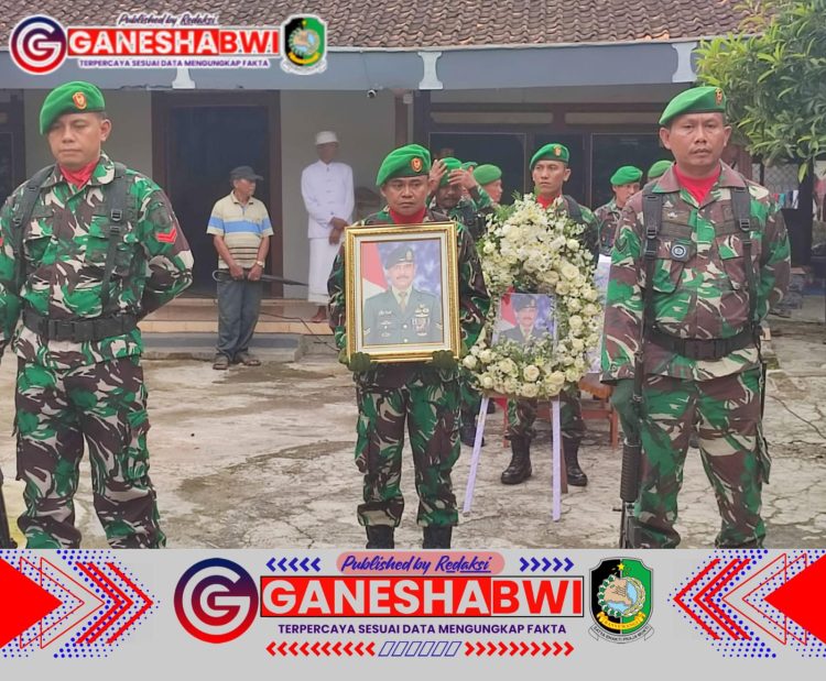 Upacara Militer, Penghormatan Terakhir untuk Sertu (Purn) I Dewa Ketut Sari di Banyuwangi
