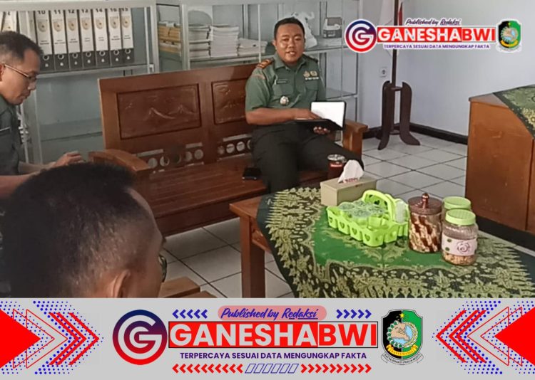 Danramil Gambiran Berikan Arahan: Soliditas dan Profesionalisme Kunci Keberhasilan Tugas