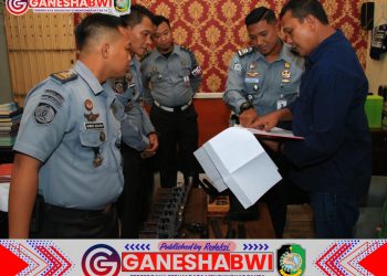 Polresta Banyuwangi Periksa Kelengkapan Administrasi Senpi di Lapas Banyuwangi