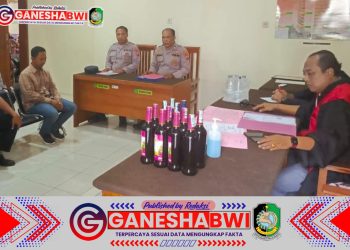 Wujud Nyata Polresta Banyuwangi Kawal Sidang Tipiring Hasil Operasi Miras Ilegal