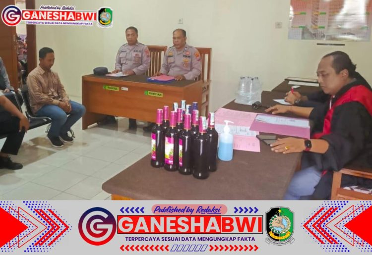 Wujud Nyata Polresta Banyuwangi Kawal Sidang Tipiring Hasil Operasi Miras Ilegal