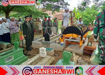Kodim 0825 Banyuwangi Beri Penghormatan Terakhir untuk Kapten Cba Abdul Kadir