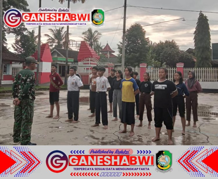 Koramil 0825-10/Bangorejo Gelar Pelatihan PBB untuk Persiapan Lomba Kreasi PBB