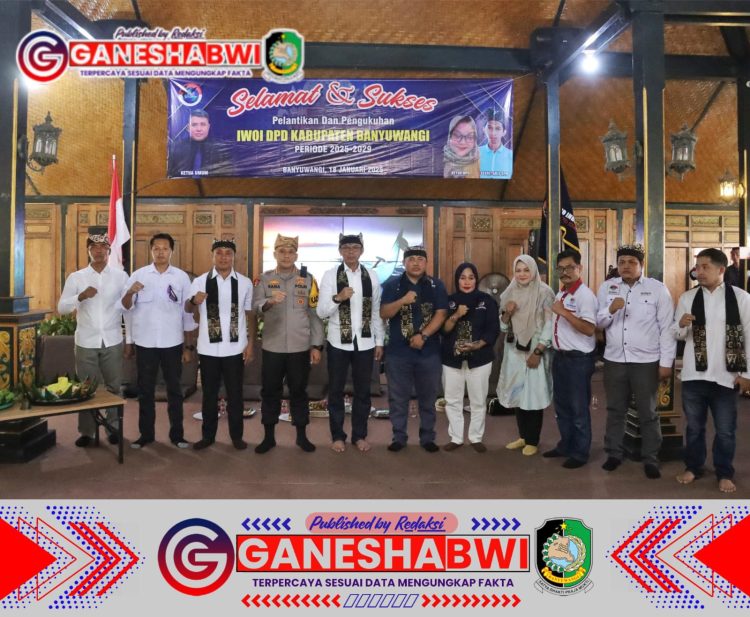 Danramil 0825/03 Glagah Hadiri Pelantikan dan Pengukuhan IWOI DPD Banyuwangi Periode 2025-2029 Danramil 0825/03 Glagah Hadiri Pelantikan dan Pengukuhan IWOI DPD Banyuwangi Periode 2025-2029