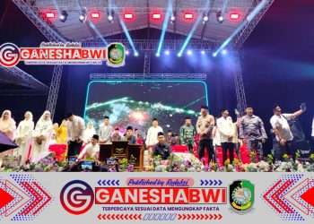Danramil Muncar Hadiri Sholawat Sabilu Taubah Bersama Gus Iqdam