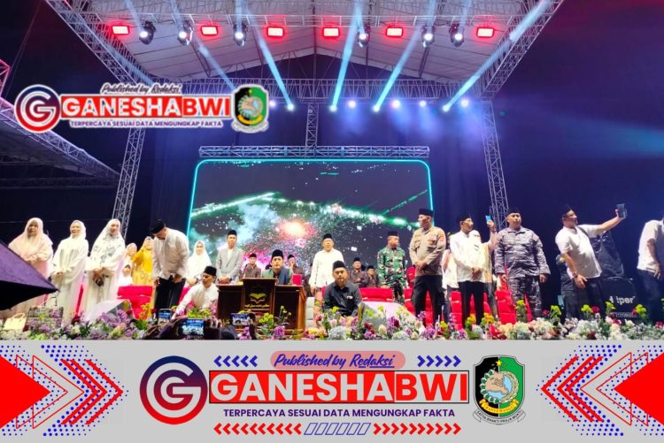 Danramil Muncar Hadiri Sholawat Sabilu Taubah Bersama Gus Iqdam