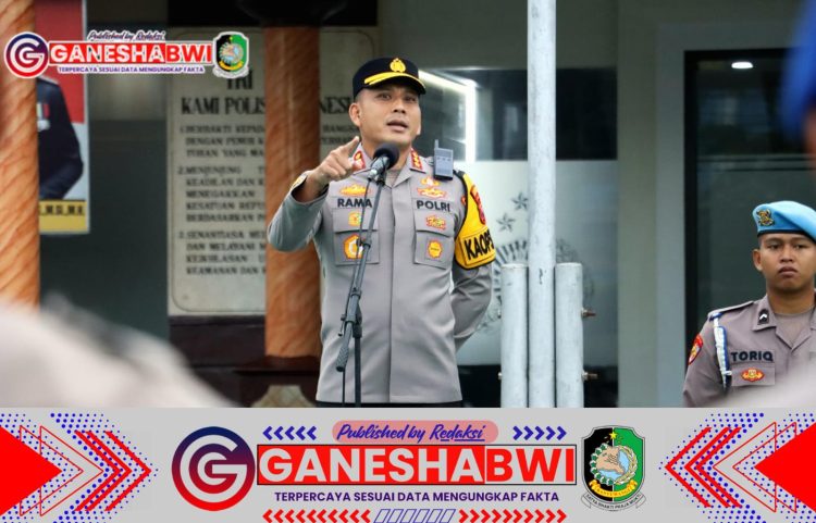 Kapolresta Banyuwangi Sampaikan Arahan Strategis dalam Apel Jam Pimpinan