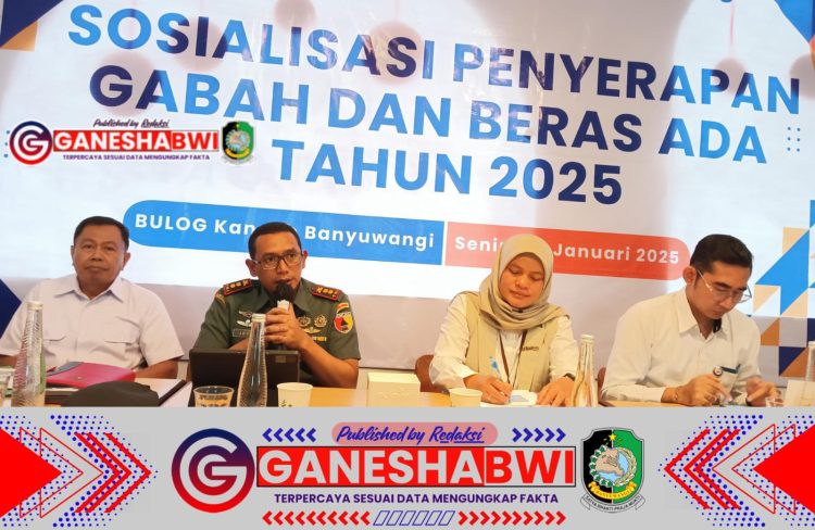 Dandim 0825/Banyuwangi Hadiri Sosialisasi Penyerapan Gabah dan Beras Tahun 2025