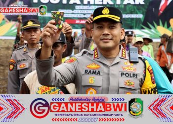 Polresta Banyuwangi Dukung Penanaman Jagung Serentak 1 Juta Hektar untuk Wujudkan Asta Cita