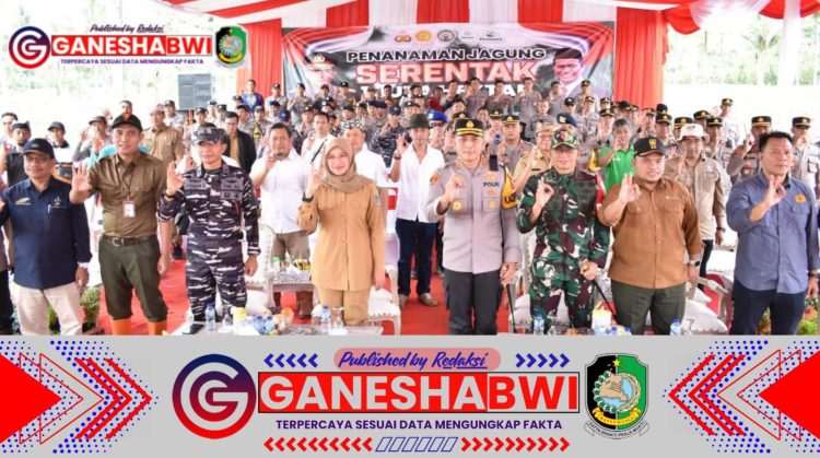 Kodim 0825 Banyuwangi Bersama Pemkab Dukung Suksesnya Penanaman Jagung 1 Juta Hektare