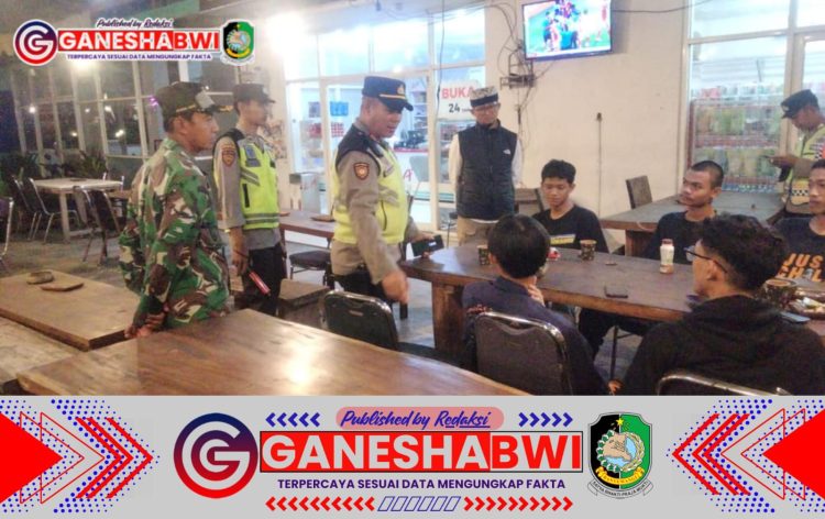 Sinergi TNI-Polri dan Satpol PP, Patroli Gabungan Antisipasi Balap Liar di Kabat Banyuwangi