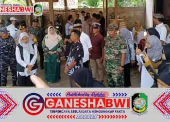 Danramil 0825/21 Kalipuro Hadiri Program Sosial "Banyuwangi Berbagi" Bersama Forkopimda