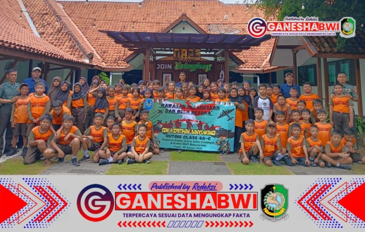 Kodim 0825 Banyuwangi Tanamkan Wawasan Kebangsaan dan Bela Negara kepada Siswa SDN Kepatihan