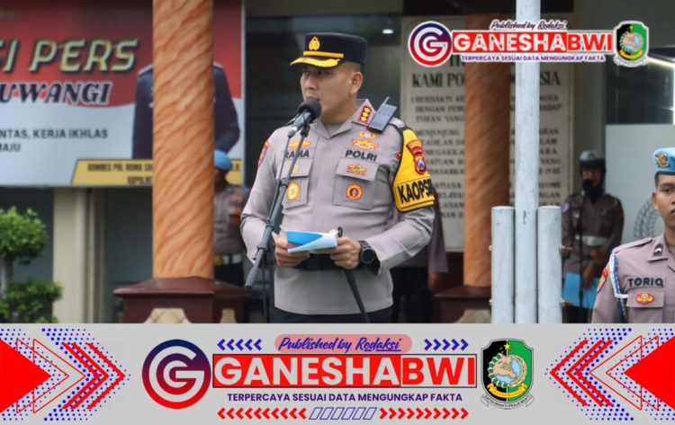 Polresta Banyuwangi Gelar Upacara Kenaikan Pangkat Pengabdian untuk Ipda Suyitno