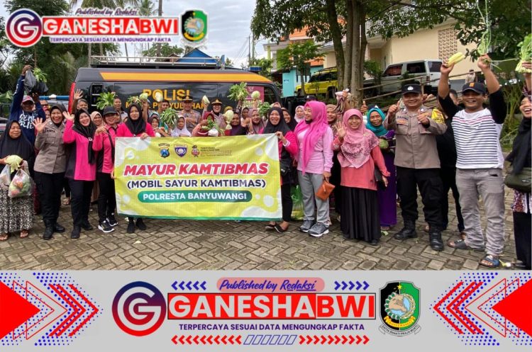 Dekatkan Diri ke Masyarakat, Polresta Banyuwangi dan Polsek Licin Gelar Mayur Kamtibmas