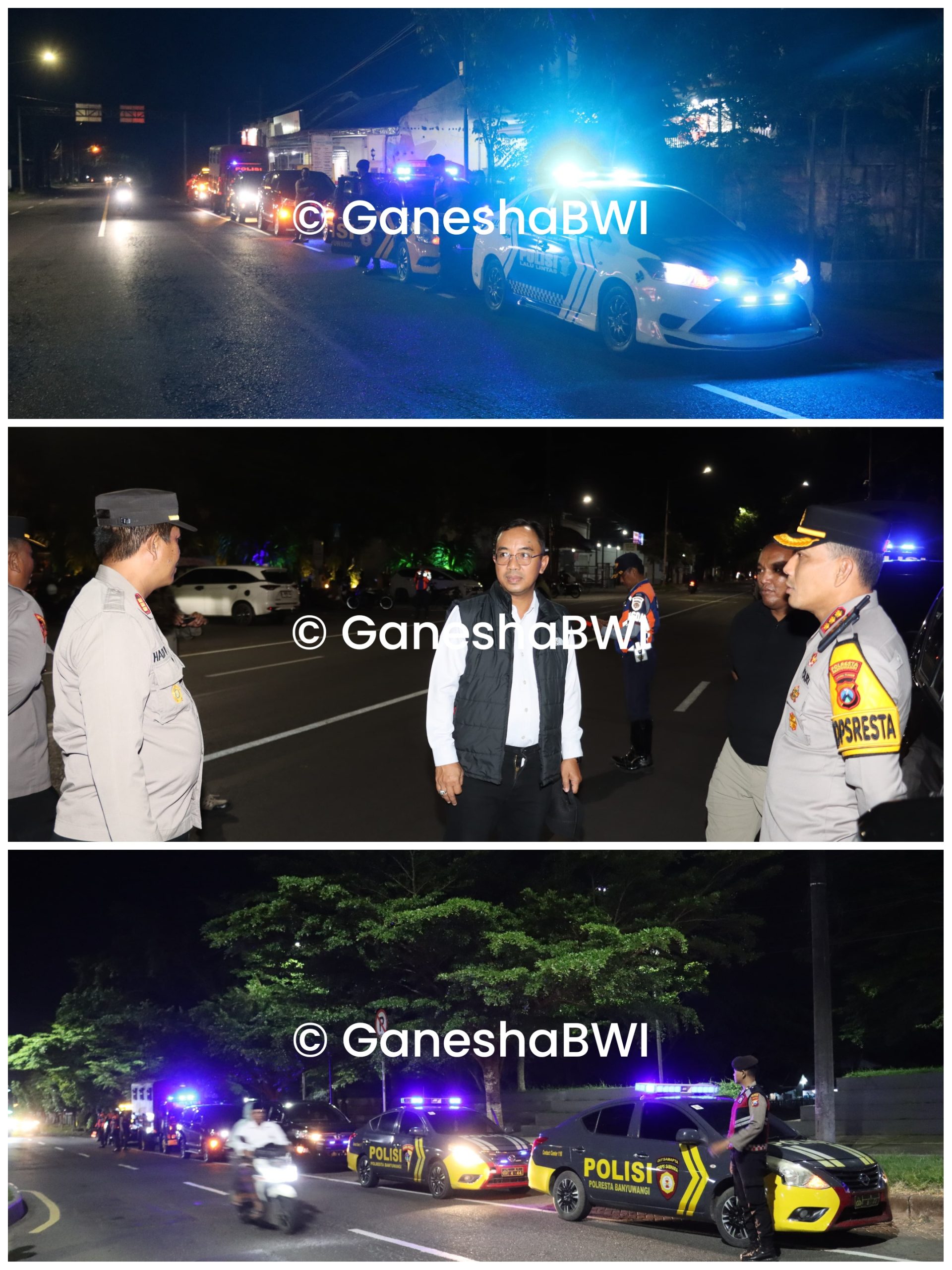 Polresta Banyuwangi dan TNI Gelar Patroli Gabungan Antisipasi Balap Liar